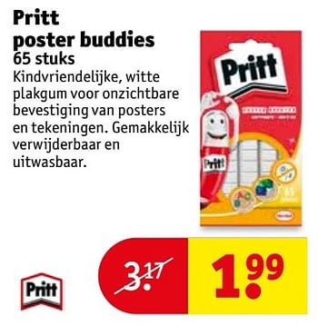 Aanbiedingen Pritt poster buddies - Pritt - Geldig van 18/04/2017 tot 23/04/2017 bij Kruidvat