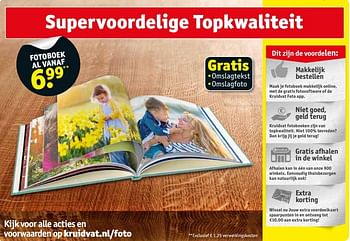 Aanbiedingen Fotoboek - Huismerk - Kruidvat - Geldig van 18/04/2017 tot 23/04/2017 bij Kruidvat