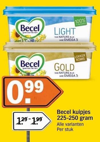 Aanbiedingen Becel kuipjes - Becel - Geldig van 18/04/2017 tot 23/04/2017 bij Albert Heijn