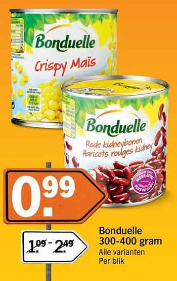 Aanbiedingen Bonduelle - Bonduelle - Geldig van 18/04/2017 tot 23/04/2017 bij Albert Heijn