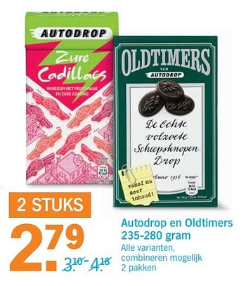 Aanbiedingen Autodrop en oldtimers - Autodrop - Geldig van 18/04/2017 tot 23/04/2017 bij Albert Heijn