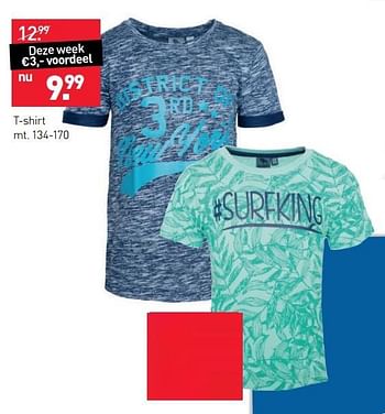 Aanbiedingen T-shirt - Huismerk - Scapino - Geldig van 10/04/2017 tot 23/04/2017 bij Scapino