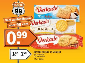 Aanbiedingen Verkade koekjes en oergoed - Verkade - Geldig van 18/04/2017 tot 23/04/2017 bij Albert Heijn