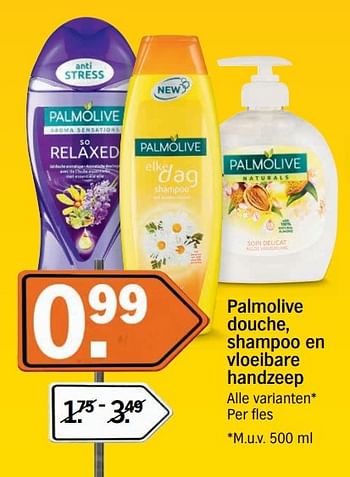 Aanbiedingen Palmolive douche, shampoo en vloeibare handzeep - Palmolive - Geldig van 18/04/2017 tot 23/04/2017 bij Albert Heijn