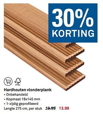 Aanbiedingen Hardhouten vlonderplank - Huismerk Karwei - Geldig van 18/04/2017 tot 23/04/2017 bij Karwei