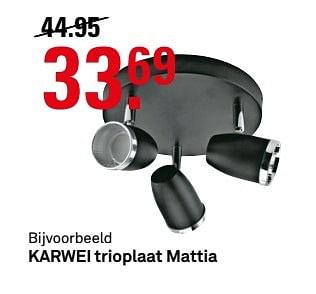 Aanbiedingen Karwei trioplaat mattia - Huismerk Karwei - Geldig van 18/04/2017 tot 23/04/2017 bij Karwei