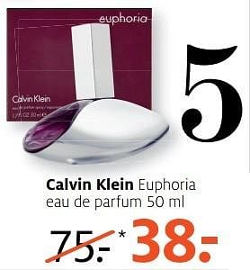 Aanbiedingen Calvin klein euphoria eau de parfum - Calvin Klein - Geldig van 10/04/2017 tot 23/04/2017 bij Etos