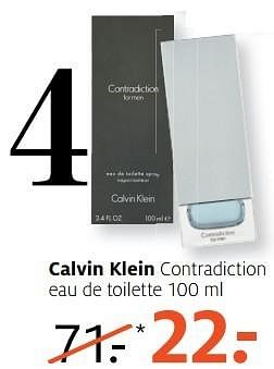 Aanbiedingen Calvin klein contradiction eau de toilette - Calvin Klein - Geldig van 10/04/2017 tot 23/04/2017 bij Etos