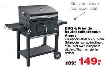 Aanbiedingen Bbq + friends houtskoolbarbecue angus - BBQ &amp; Friends  - Geldig van 18/04/2017 tot 23/04/2017 bij Praxis