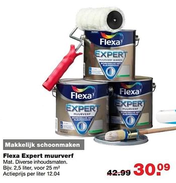 Aanbiedingen Flexa expert muurverf - Flexa - Geldig van 18/04/2017 tot 23/04/2017 bij Praxis