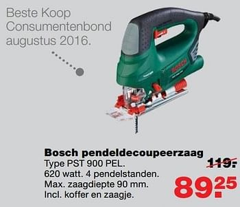 Aanbiedingen Bosch pendeldecoupeerzaag pst 900 pel - Bosch - Geldig van 18/04/2017 tot 23/04/2017 bij Praxis