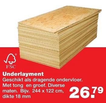 Aanbiedingen Underlayment - Huismerk - Praxis - Geldig van 18/04/2017 tot 23/04/2017 bij Praxis