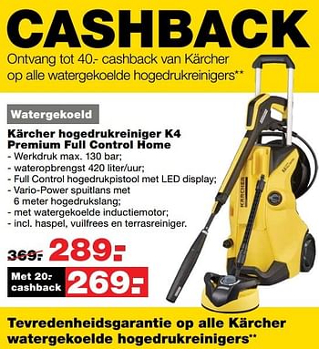 Aanbiedingen Kärcher hogedrukreiniger k4 premium full control home - Kärcher - Geldig van 18/04/2017 tot 23/04/2017 bij Praxis