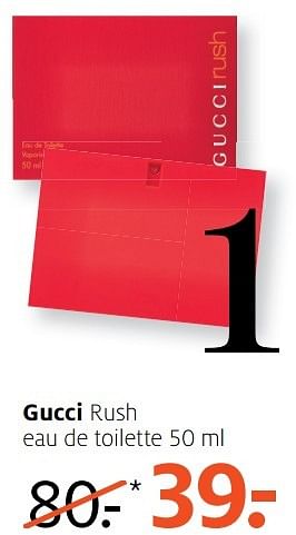 Aanbiedingen Gucci rush eau de toilette - Gucci - Geldig van 17/04/2017 tot 23/04/2017 bij Etos