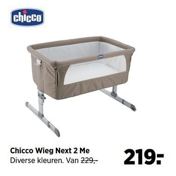 Aanbiedingen Chicco wieg next 2 me - Chicco - Geldig van 23/03/2017 tot 24/04/2017 bij Babypark