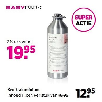 Aanbiedingen Kruik aluminium - Huismerk - Babypark - Geldig van 23/03/2017 tot 24/04/2017 bij Babypark