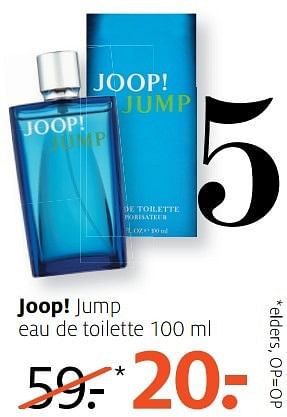 Aanbiedingen Joop! jump eau de toilette - Joop! - Geldig van 17/04/2017 tot 23/04/2017 bij Etos