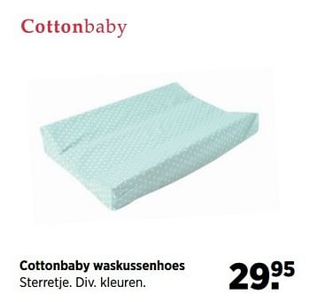 Aanbiedingen Cottonbaby waskussenhoes - Cottonbaby  - Geldig van 23/03/2017 tot 24/04/2017 bij Babypark