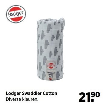 Aanbiedingen Lodger swaddler cotton - Lodger - Geldig van 23/03/2017 tot 24/04/2017 bij Babypark