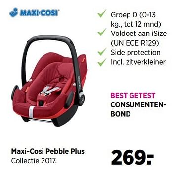 Aanbiedingen Maxi-cosi pebble plus - Maxi-cosi - Geldig van 23/03/2017 tot 24/04/2017 bij Babypark