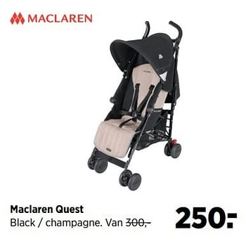 Aanbiedingen Maclaren quest - Maclaren - Geldig van 23/03/2017 tot 24/04/2017 bij Babypark