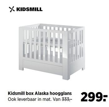 Aanbiedingen Kidsmill box alaska hoogglans - Kidsmill - Geldig van 23/03/2017 tot 24/04/2017 bij Babypark