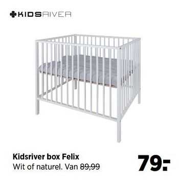 Aanbiedingen Kidsriver box felix - Kidsriver - Geldig van 23/03/2017 tot 24/04/2017 bij Babypark