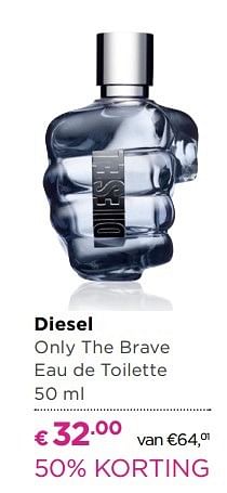 Aanbiedingen Diesel only the brave eau de toilette - Diesel - Geldig van 04/04/2017 tot 23/04/2017 bij Ici Paris XL