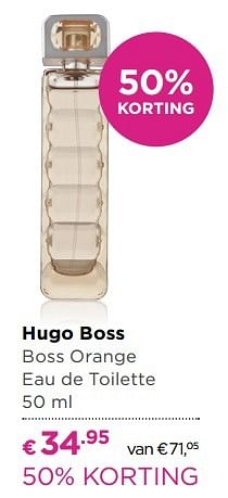 Aanbiedingen Hugo boss boss orange eau de toilette - Hugo Boss - Geldig van 04/04/2017 tot 23/04/2017 bij Ici Paris XL