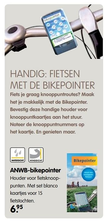 Aanbiedingen Anwb-bikepointer - Huismerk - ANWB - Geldig van 10/04/2017 tot 23/04/2017 bij ANWB