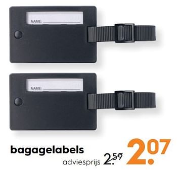 Aanbiedingen Bagagelabels - Huismerk - Blokker - Geldig van 15/04/2017 tot 26/04/2017 bij Blokker