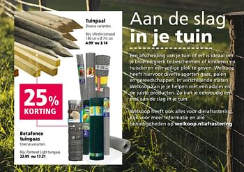 Aanbiedingen Tuinpaal ultrafix tuinpaal - Huismerk - Welkoop - Geldig van 10/04/2017 tot 23/04/2017 bij Welkoop