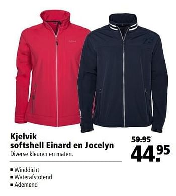 Aanbiedingen Kjelvik softshell einard en jocelyn - Kjelvik  - Geldig van 10/04/2017 tot 23/04/2017 bij Welkoop