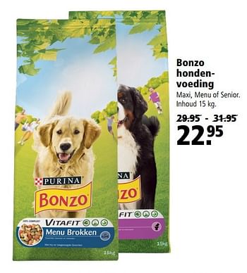 Aanbiedingen Bonzo hondenvoeding - Bonzo - Geldig van 10/04/2017 tot 23/04/2017 bij Welkoop