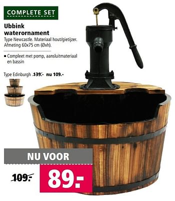 Aanbiedingen Ubbink waterornament - Ubbink - Geldig van 10/04/2017 tot 23/04/2017 bij Welkoop