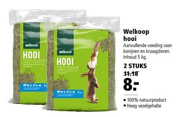Aanbiedingen Welkoop hooi - Huismerk - Welkoop - Geldig van 10/04/2017 tot 23/04/2017 bij Welkoop