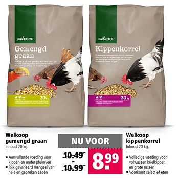 Aanbiedingen Welkoop gemengd graan - Huismerk - Welkoop - Geldig van 10/04/2017 tot 23/04/2017 bij Welkoop