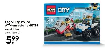 Aanbiedingen Lego city police atv-arrestatie - Lego - Geldig van 15/04/2017 tot 26/04/2017 bij Blokker