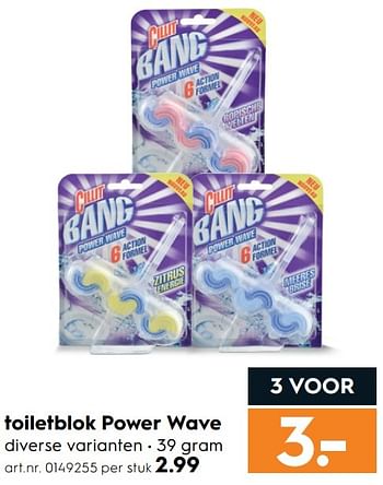 Aanbiedingen Toiletblok power wave - Cillit Bang - Geldig van 15/04/2017 tot 26/04/2017 bij Blokker