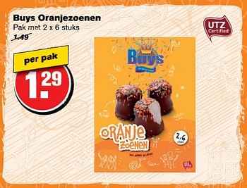 Aanbiedingen Buys oranjezoenen - Buys - Geldig van 19/04/2017 tot 25/04/2017 bij Hoogvliet