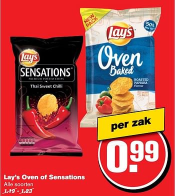 Aanbiedingen Lay`s oven of sensations - Lay's - Geldig van 19/04/2017 tot 25/04/2017 bij Hoogvliet