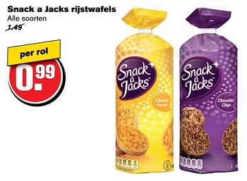 Aanbiedingen Snack a jacks rijstwafels - Snack a Jacks - Geldig van 19/04/2017 tot 25/04/2017 bij Hoogvliet