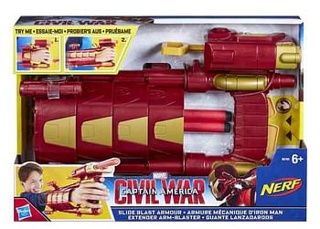 Aanbiedingen Civil War Iron Man Slide Blast Armor - Nerf - Geldig van 22/04/2017 tot 07/05/2017 bij ToyChamp