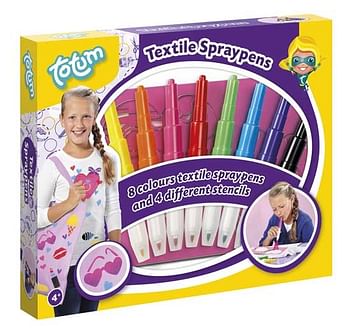Aanbiedingen Totum Textile Spray Pens - Totum - Geldig van 21/10/2017 tot 10/12/2017 bij ToyChamp