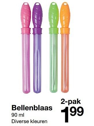 Aanbiedingen Bellenblaas - Huismerk - Zeeman  - Geldig van 22/04/2017 tot 05/05/2017 bij Zeeman