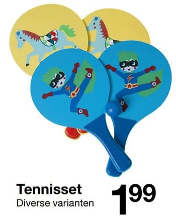 Aanbiedingen Tennisset - Huismerk - Zeeman  - Geldig van 22/04/2017 tot 05/05/2017 bij Zeeman