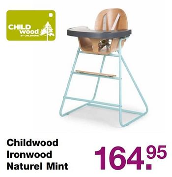 Aanbiedingen Childwood ironwood naturel mint - Child Wood - Geldig van 09/04/2017 tot 24/04/2017 bij Baby & Tiener Megastore