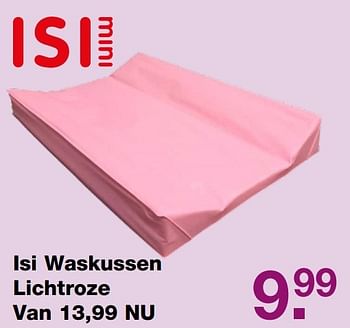 Aanbiedingen Isi waskussen lichtroze - Isi - Geldig van 09/04/2017 tot 24/04/2017 bij Baby & Tiener Megastore