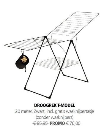 Aanbiedingen Droogrek t-model - Brabantia - Geldig van 19/04/2017 tot 31/05/2017 bij Multi Bazar