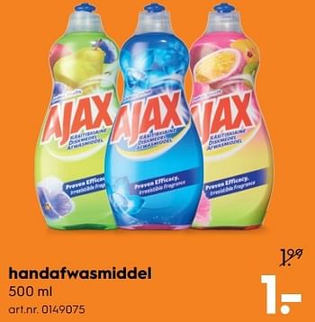 Aanbiedingen Handafwasmiddel - Ajax - Geldig van 15/04/2017 tot 26/04/2017 bij Blokker